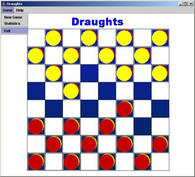 Example Draughts/Checkers Board Game